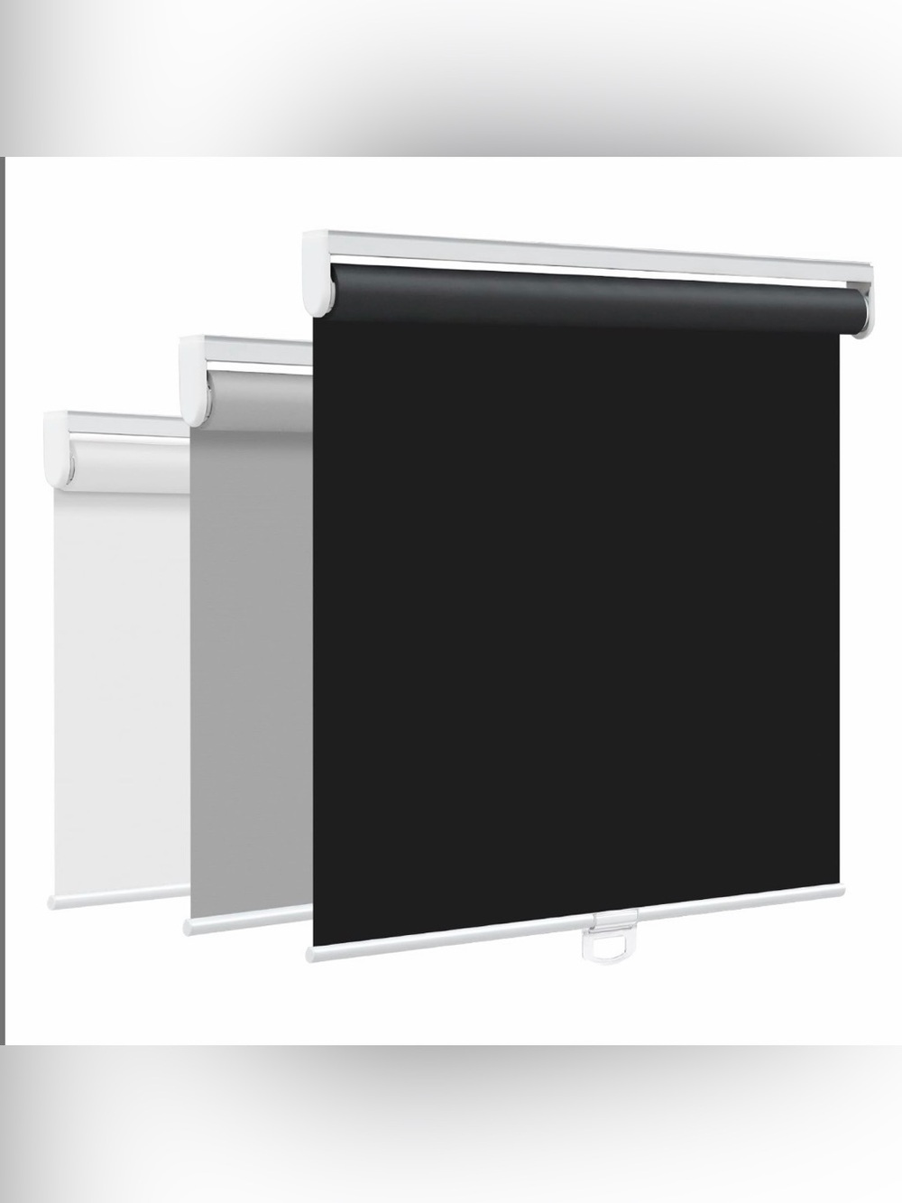 SEEYE Cordless Roller Shades - Blackout, 100% Blackout, 64"W X 72"H